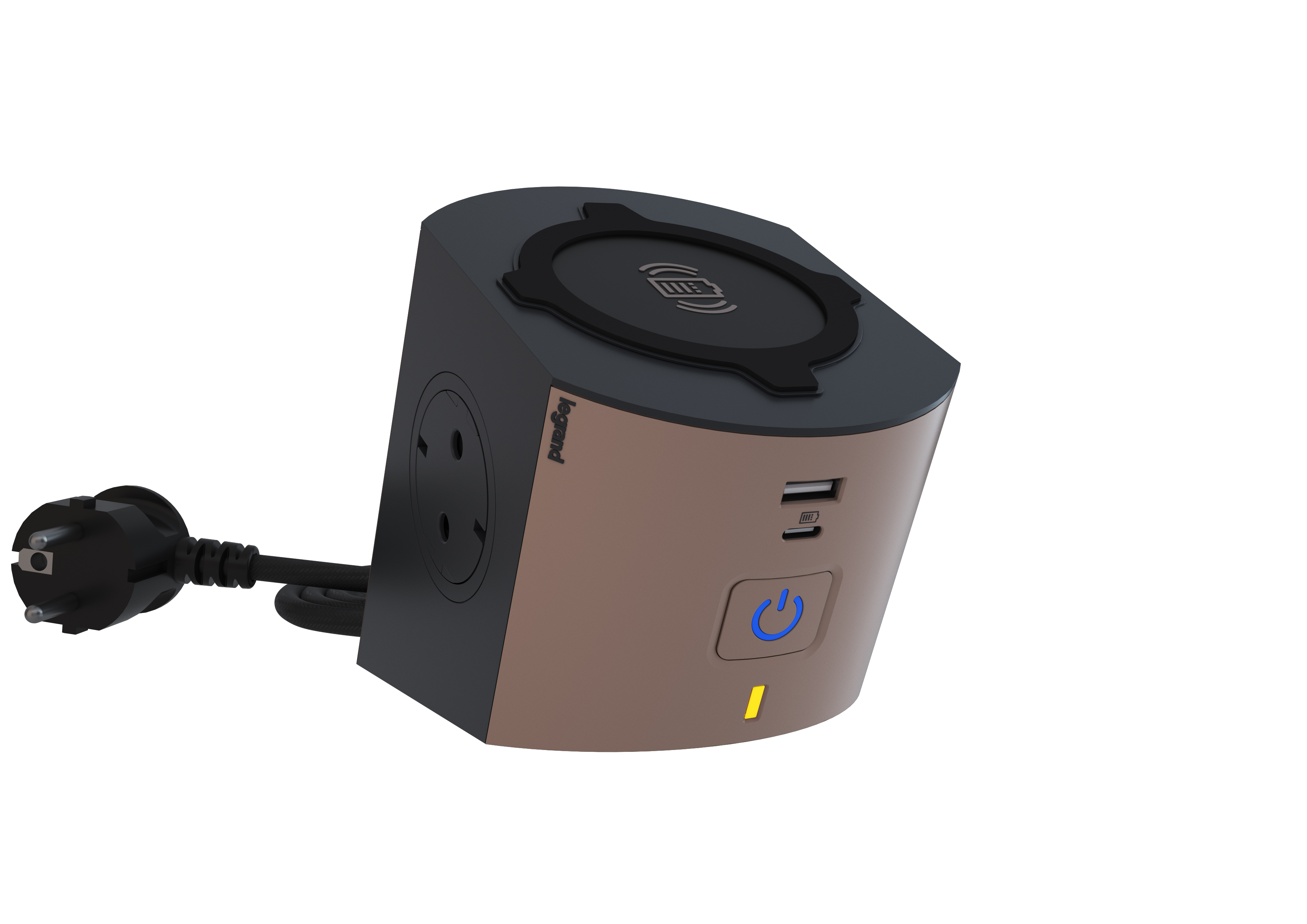 BLOC MULTIPR. 2X2P+T USB A+C INDUCT. 694500
