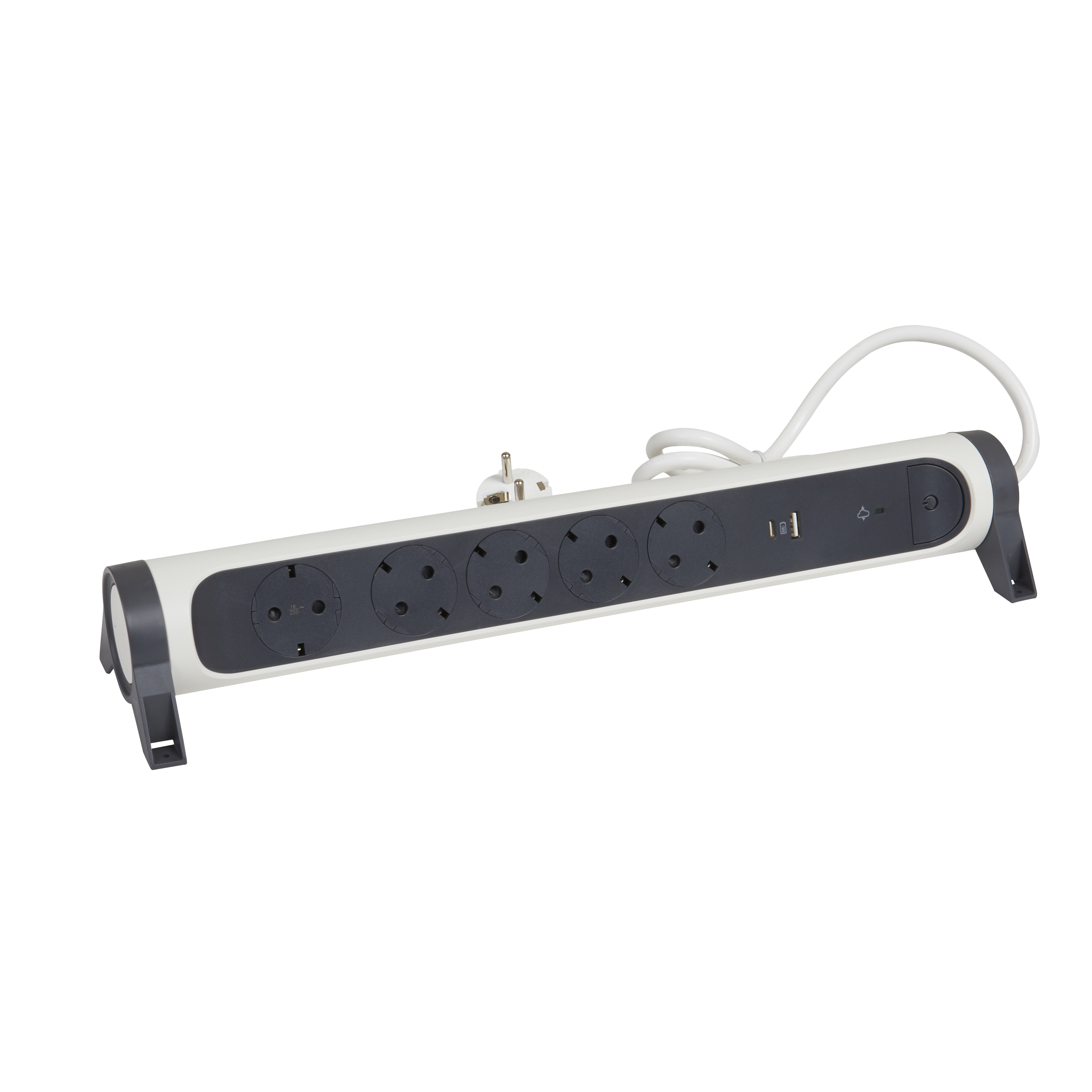 BLOC MULTIPR. 5x2P+T+DESC+USB A+C 694510