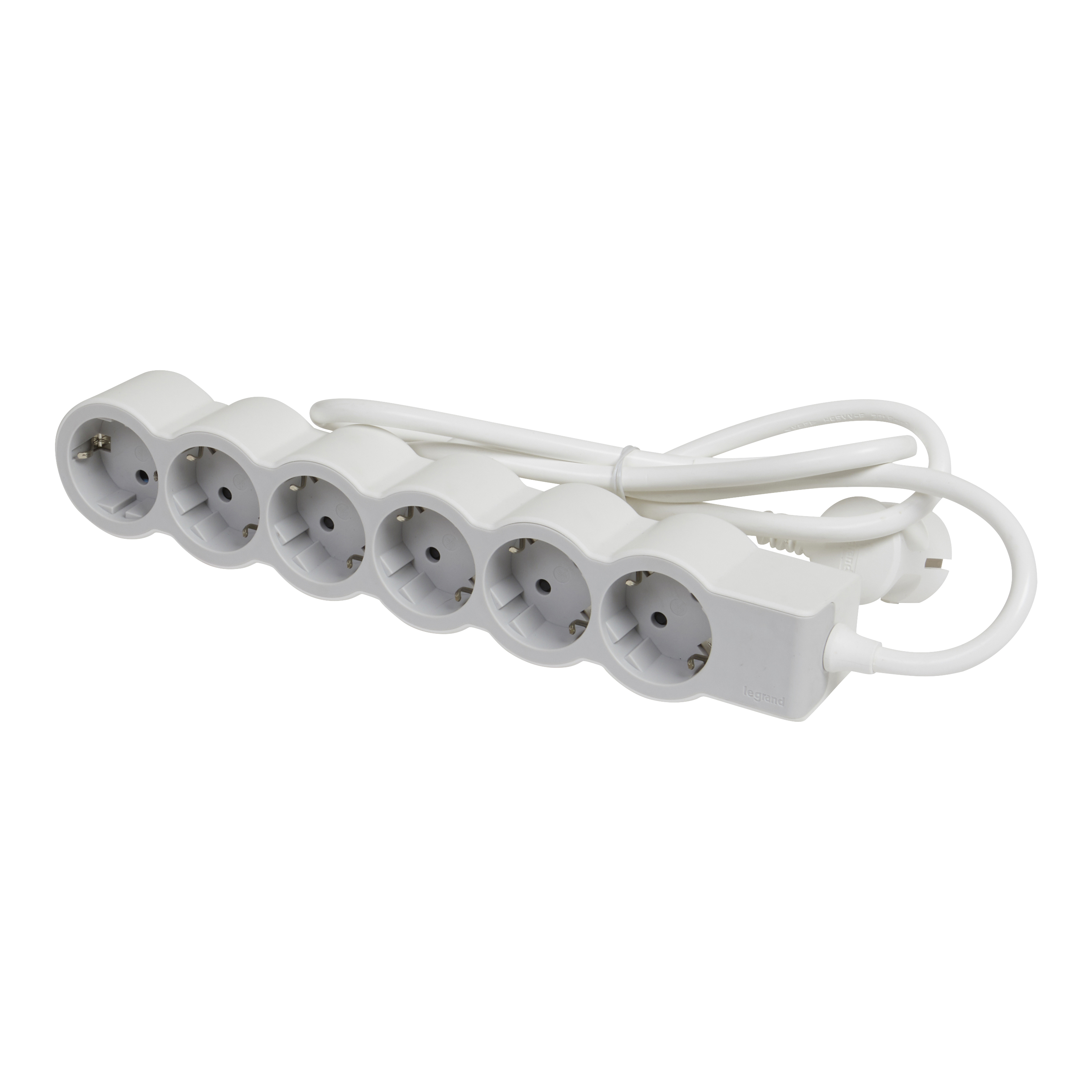 BLOC MULTIPRIZA 6X2P+T 1.5m ALB GRI 694557