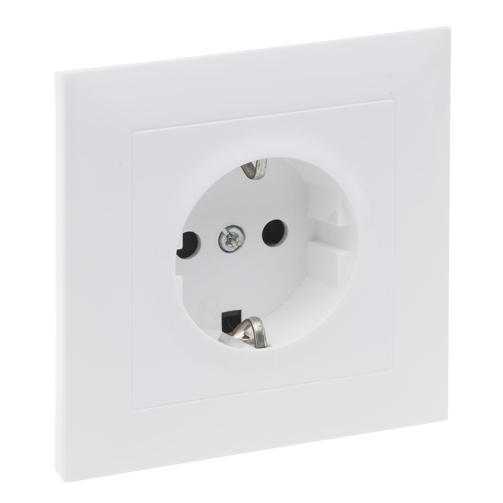 SUNO PRIZA SIMPLA 2P+T MONOBLOC ALB