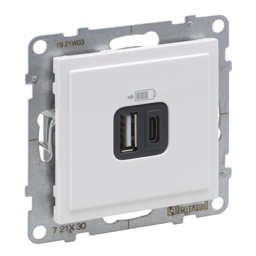 SUNO +INCARCATOR USB A+C ALB 721130