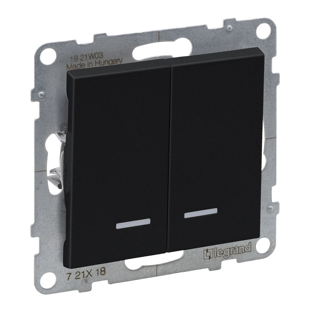 SUNO INTR CAP SCARA DUBLU LED NEGRU 721418