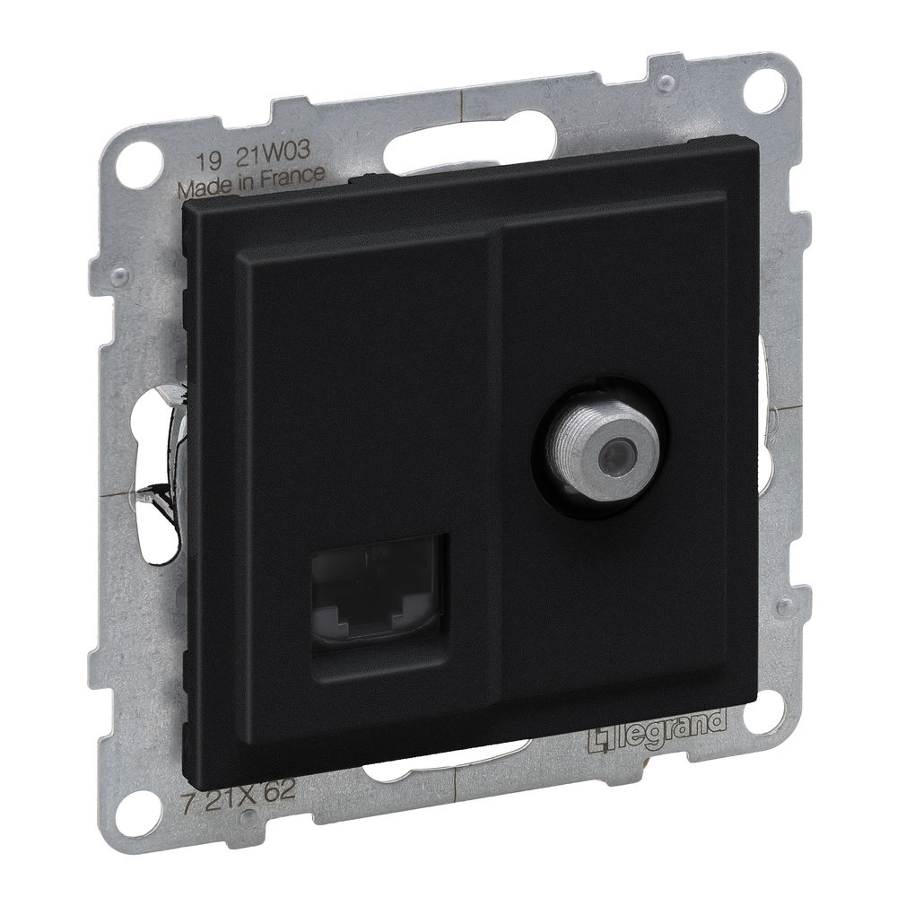 SUNO PRIZA TV SAT F +RJ45 CAT6 NGR 721462