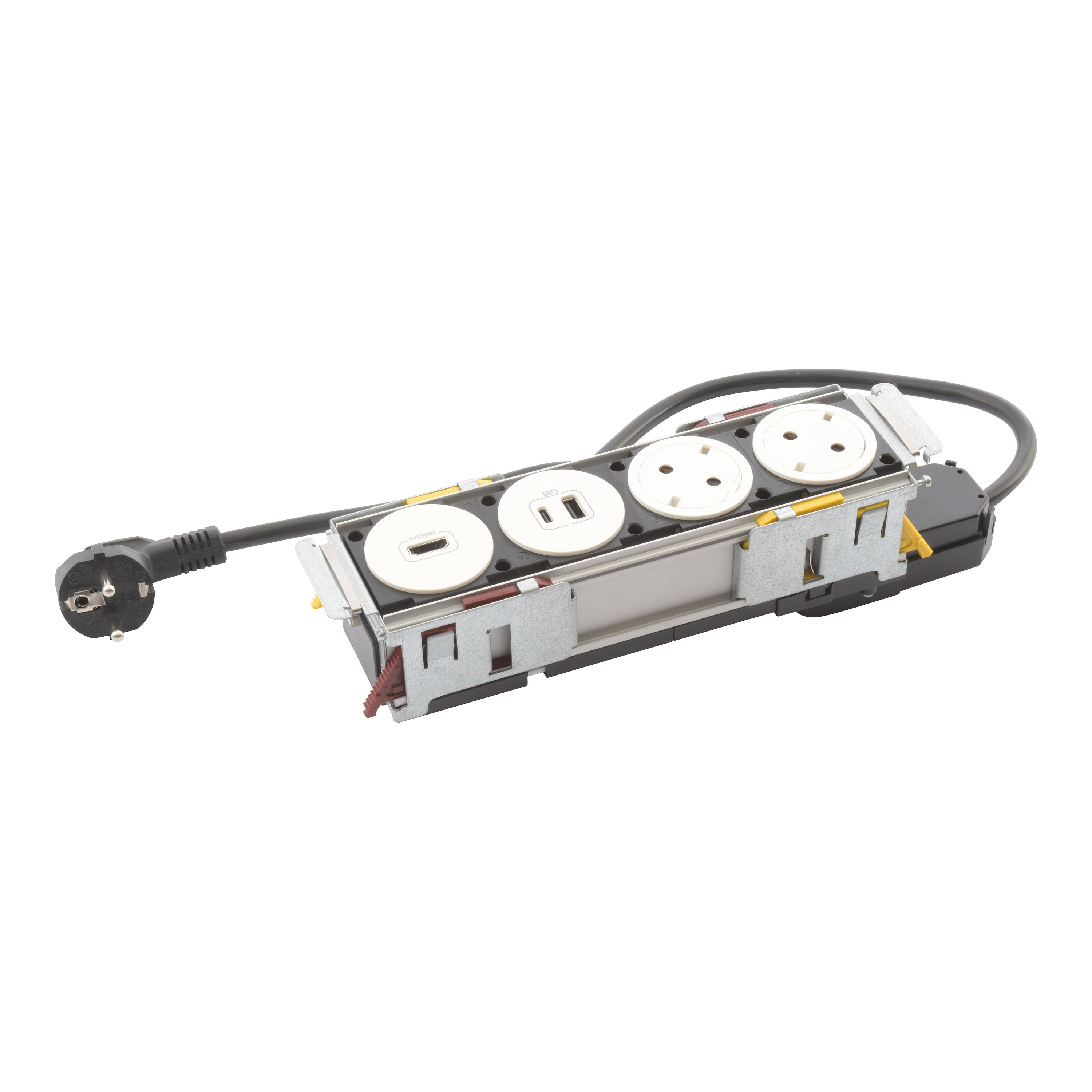 INCARCA DISQ 4P 2PRIZE+HDMI+USB 4 posturi cu 2x Priza 2P+T, 1x HDMI,