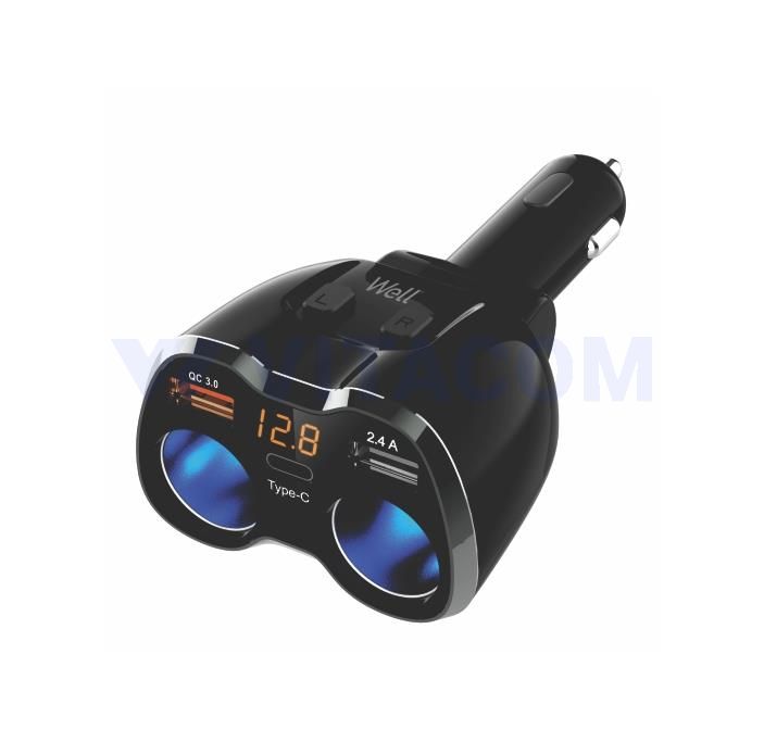ADAPTOR BRICHETA AUTO CU USB /TYPE C PSUP-CAR-MAGIC-WL