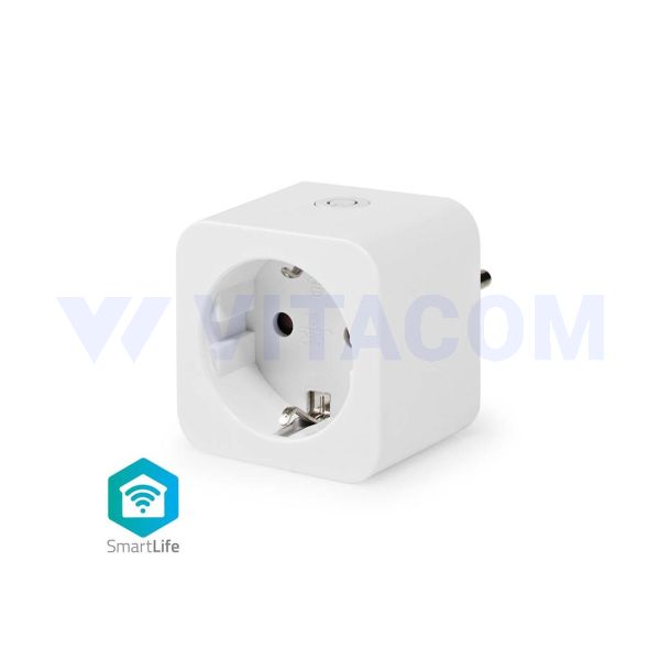 PRIZA WIFI NEDIS 3680W 16A TIP F ALB WIFIP131FWT