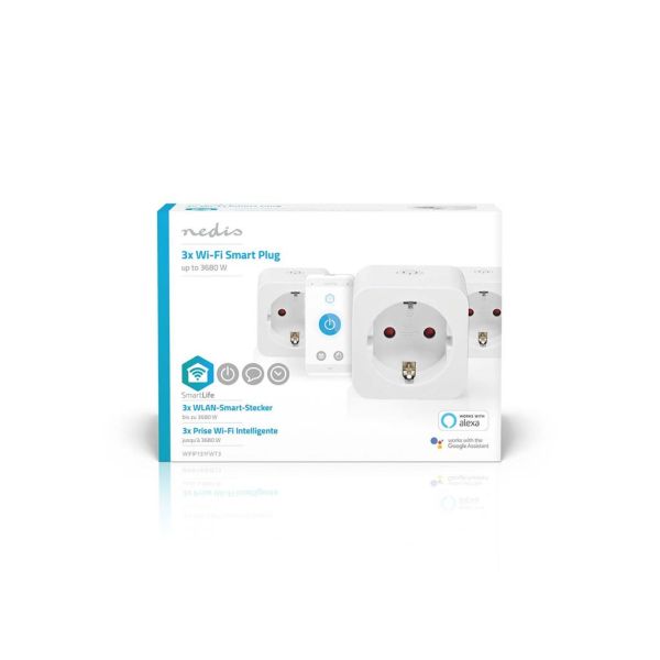 PRIZA WIFI NEDIS 3680W 16A SET3 PRIZ WIFIP131FWT3