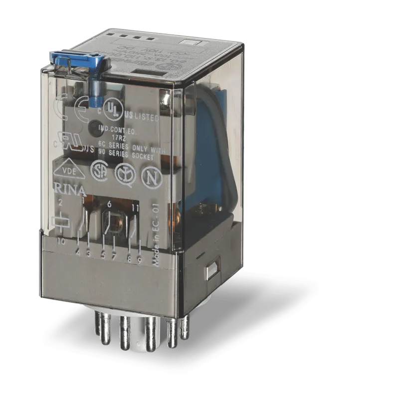 RELEU 11 PINI 220VCC 3C 10A FISABIL 601392200040