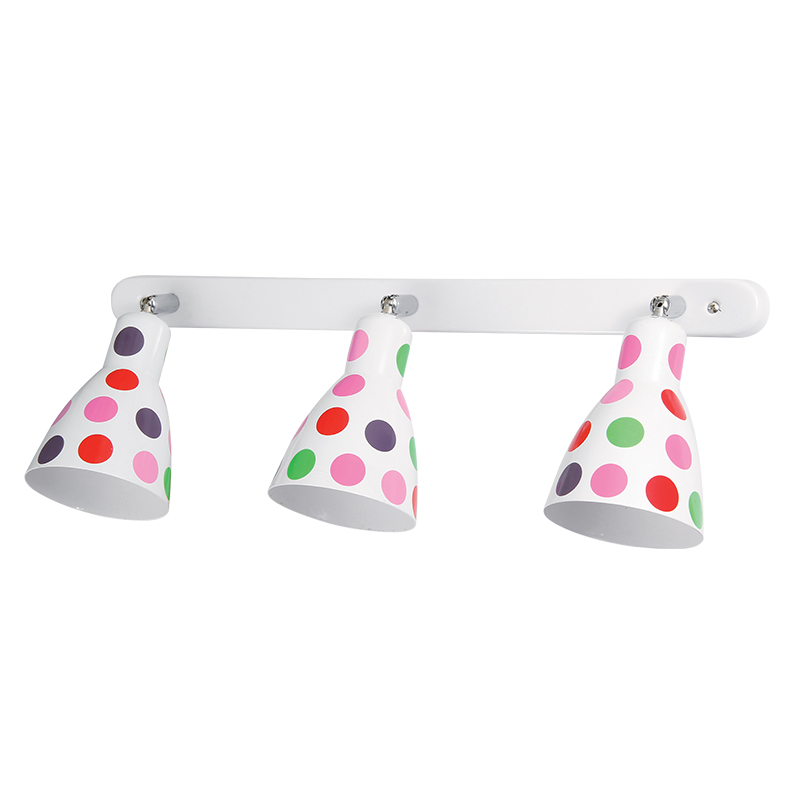 SPOT DOTS 3XE27 ALB PETE COLORATE 955DOTS3S