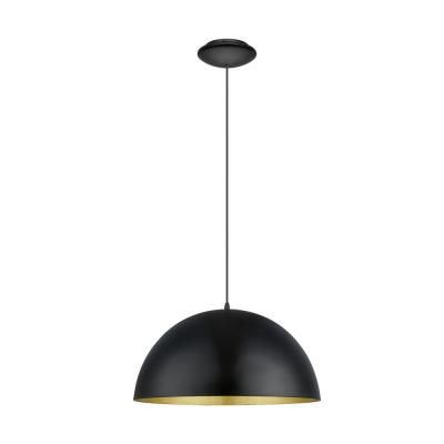 PENDUL GAETANO E27 1X60W NEGRU AURIU 94936