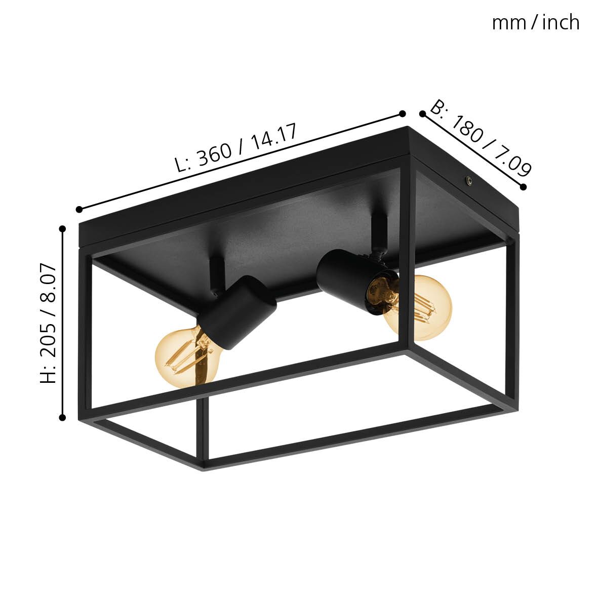 PLAF. SILENTINA E27 2X40W 98332