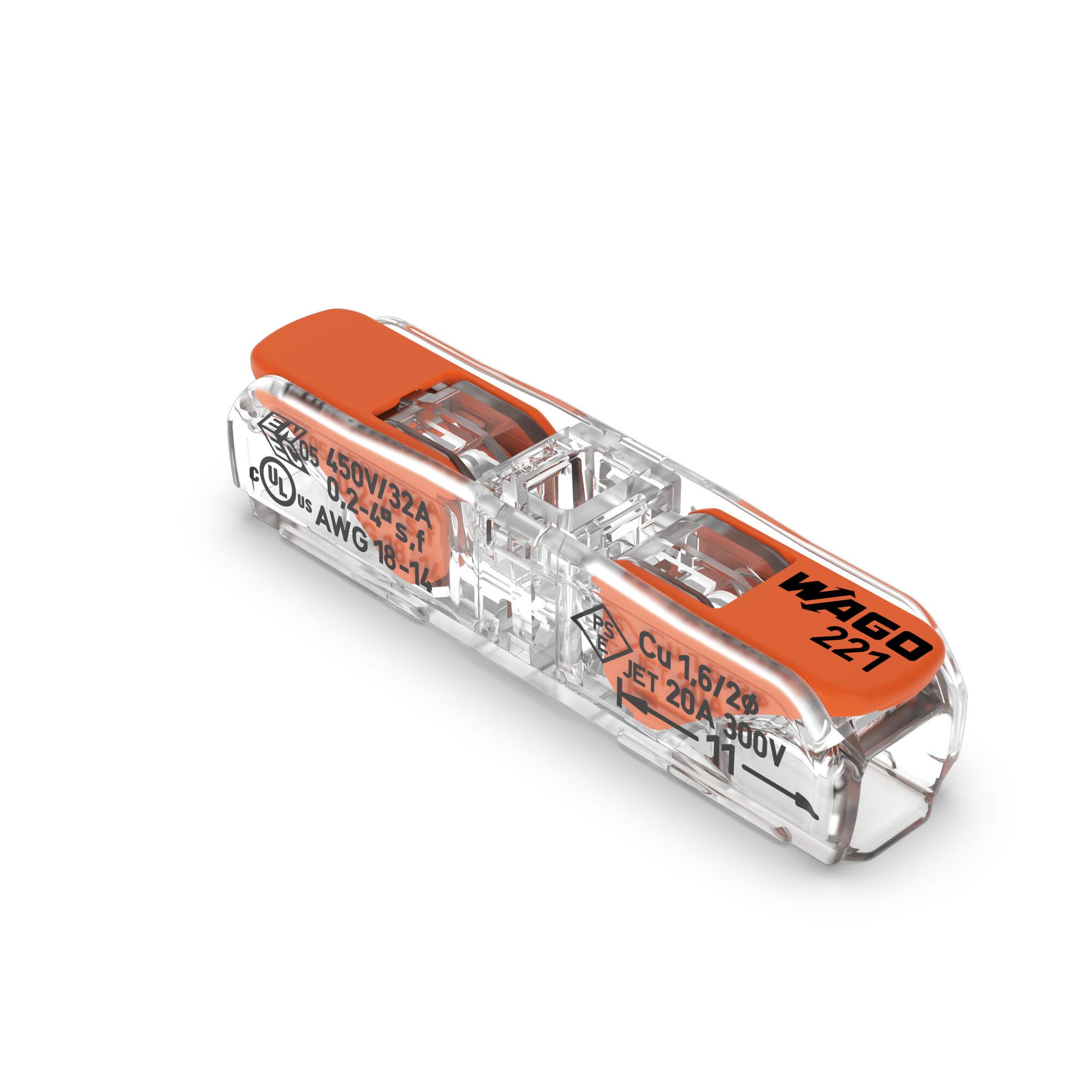 CLEMA 2 POLI IN LINIE TRANSPARENT 221-2411