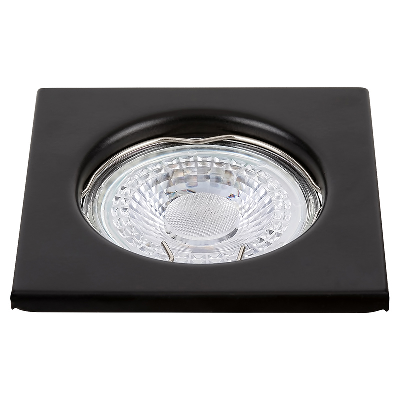 SPOT INCASTRABIL GU5.3 MAX25W RELIGHT NEGRU