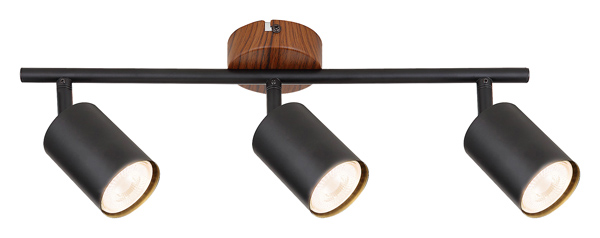 SPOT EDMUND GU10 3XMAX25W OAK 52967