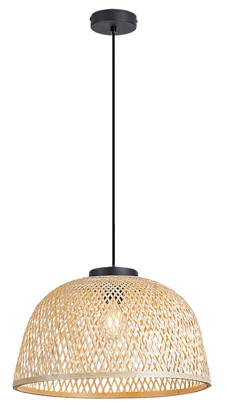 PENDUL RATTAN E27 55W 230V NEGRU MAT 72025