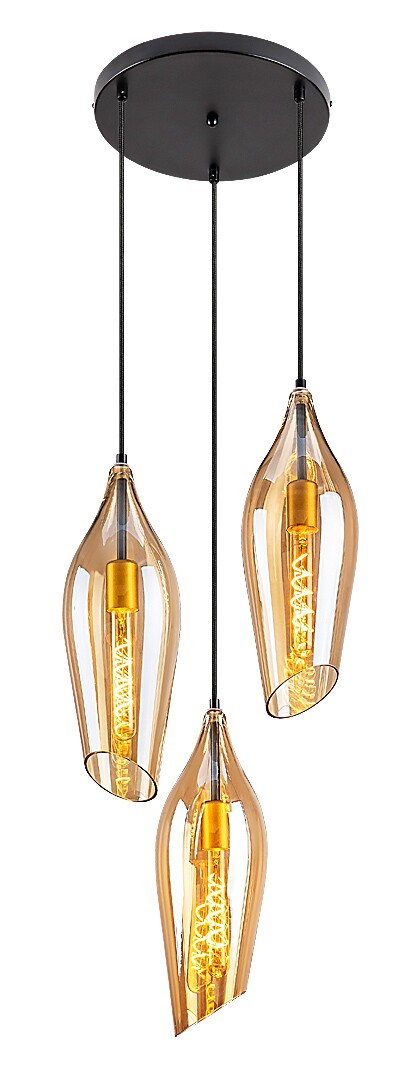 LAMPA SUSP. BELLINI 3XE27 NEGRU 72203