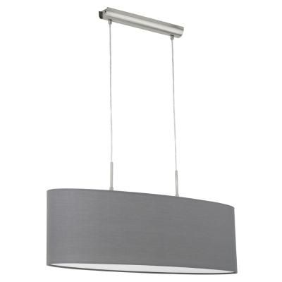 PENDUL PASTERI 2X60W E27 TEXTIL GRI