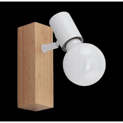 APLICA TOWNSH 1X60W E27 ALB/LEMN
