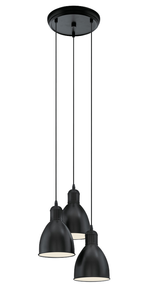 CORP PRIDDY NEGRU E27 3X60W 1100X325 MM