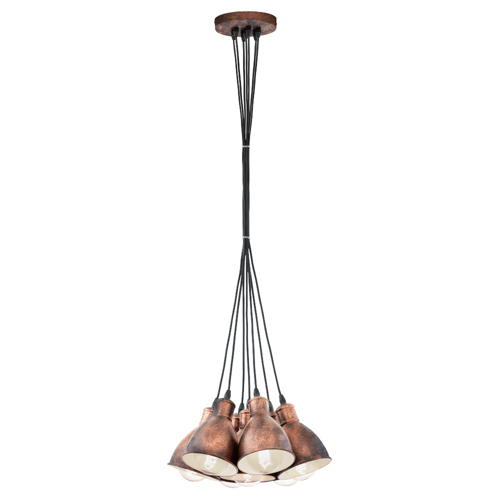 LUSTRA 7x60W E27 CUPRU ANTIC