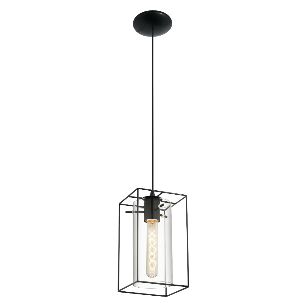 PENDUL LONCINO 1XE27 NEGRU FUMURIU