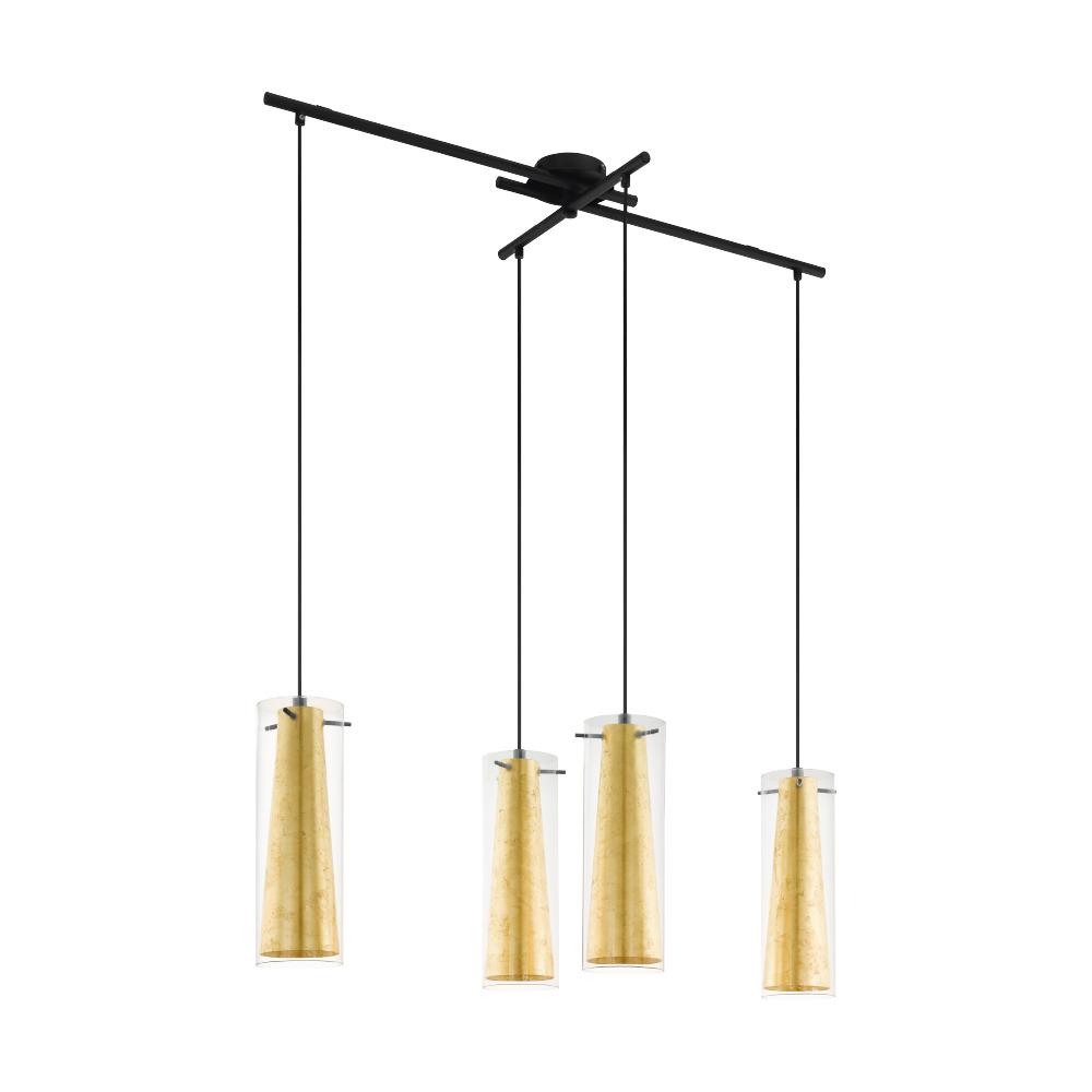 PENDUL PINTO GOLD 4x60w E-27