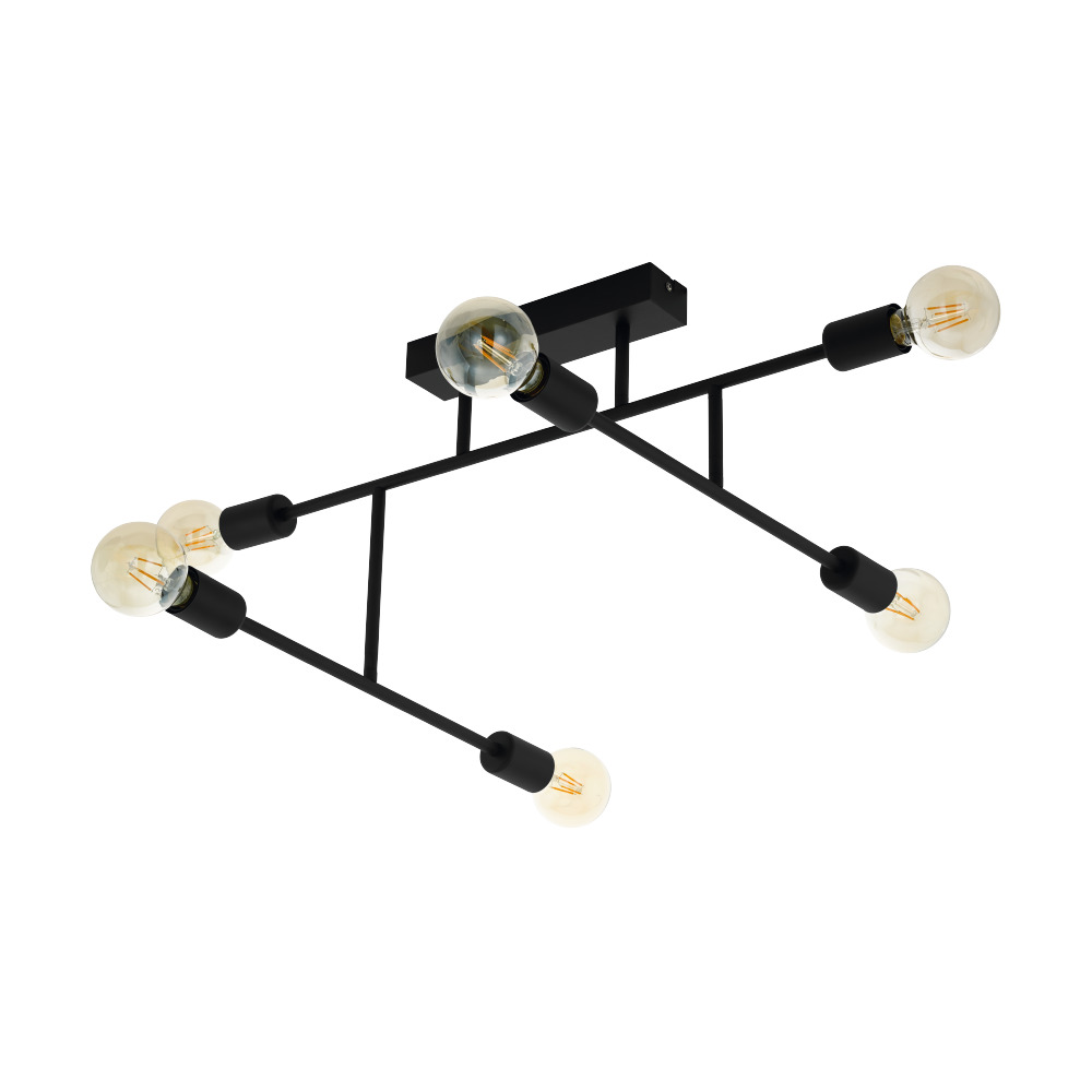 LUSTRA BELSIANA 6X40W E27 NEGRU 98034