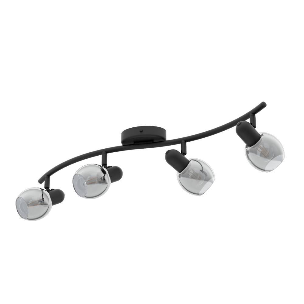 SPOT POLLICA 4XE14 NEGRU FUMURIU
