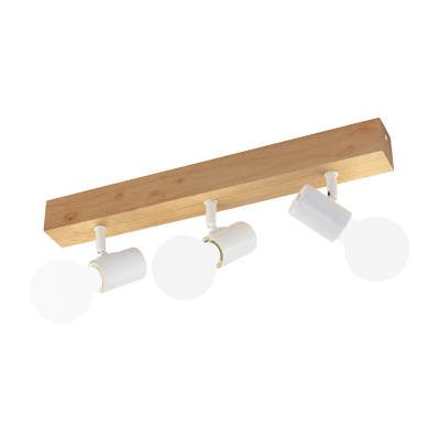 PLAFONIERA TOWNSH 3X60W E27 ALB/LEMN