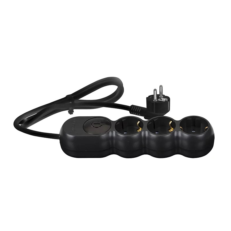 PRELUNGITOR 3P 5m CU INTR. NEGRU H05VV-F 3G1.5