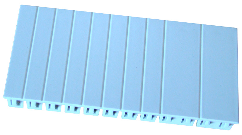 MODUL OBTURATOR PENTRU TABLOURI DE SIGURANTE L=108mm, 1×6 mod.(2×1mod.+8×1/2mod.)