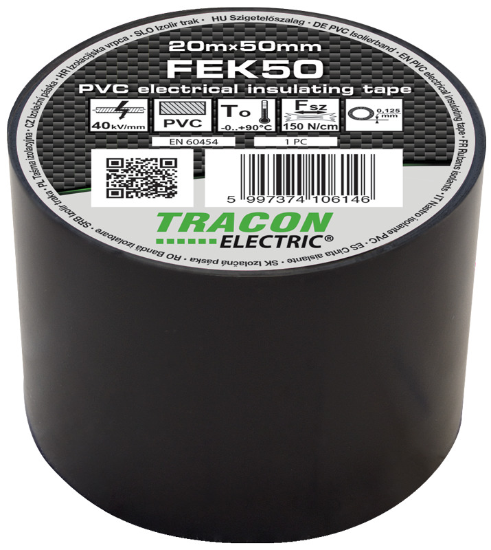 BANDA IZOLATOARE 20x50mm NEGRU