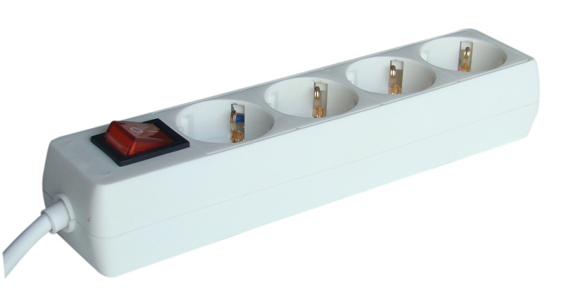 PRELUNGITOR CU INTRERUPATOR 4PRIZE LUNGIME 3m MAXIM 16A 3680W CABLU H05VV-F 3X1.5