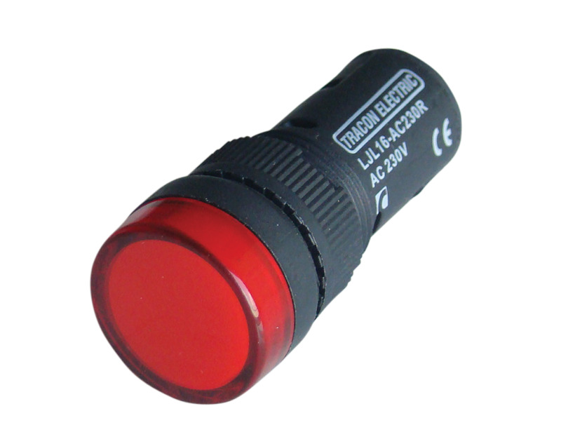 BUTON CU LED LJL16-RA ROSU LJL16-RA