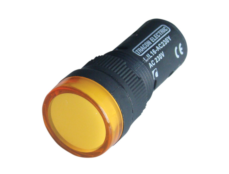 BUTON CU LED LJL16-YE GALBEN LJL16-YE