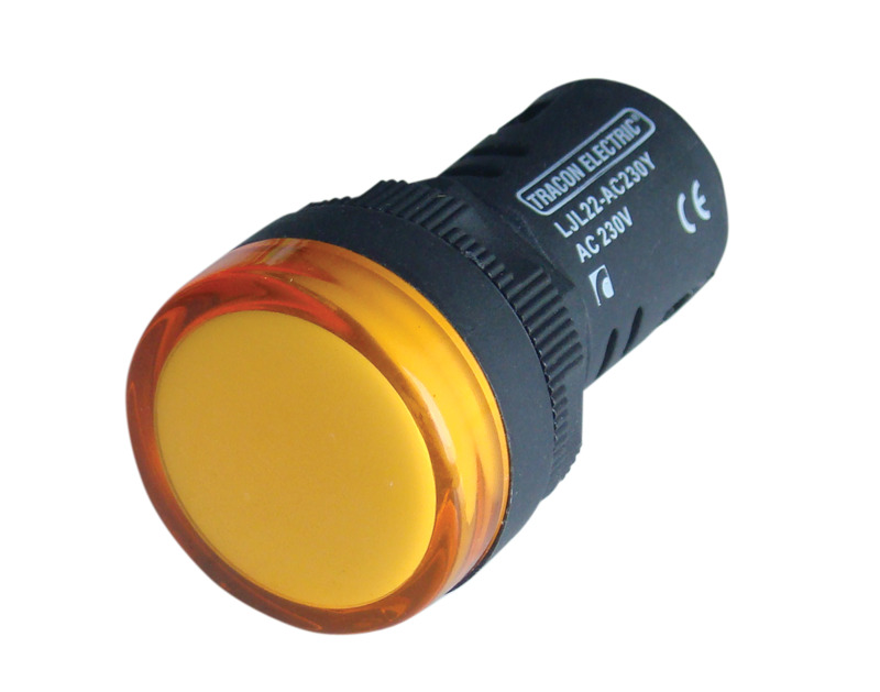 LAMPA CU LED  230V D22 IP44  LJL22-G GALBEN