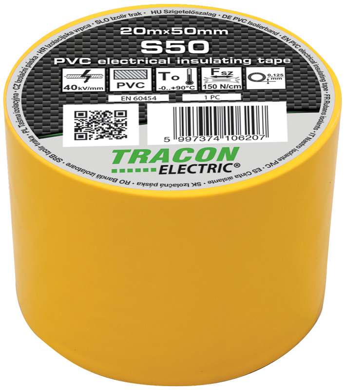 BANDA IZOLATOARE 20x50mm GALBEN S50