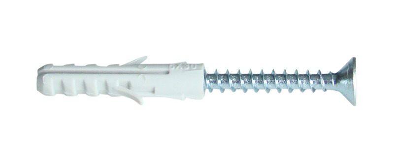 DIBLU PLASTIC CU SURUB 6x30mm PA6.6 GRI