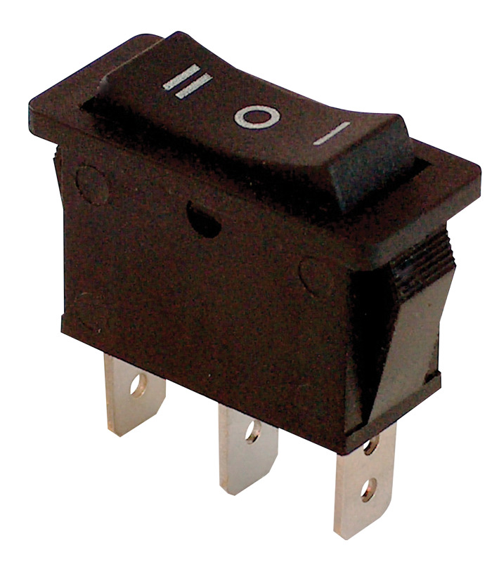 BUTON NEGRU 3 POZ. I-O-II TES-12