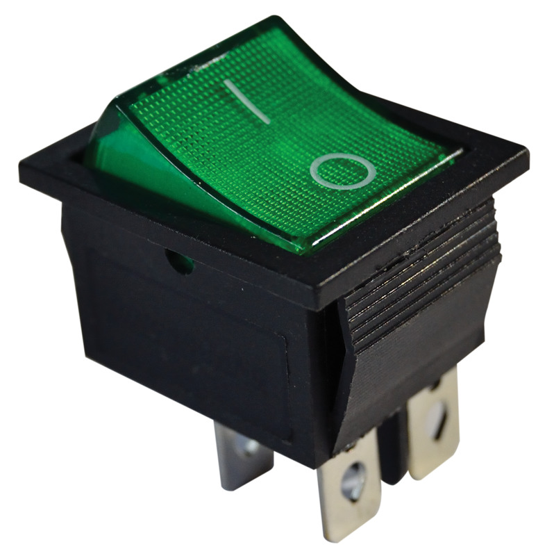 BUTON VERDE ON-OFF O-1 ILUMINAT TES-44