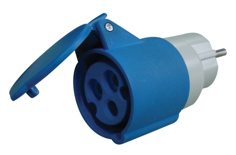 ADAPTOR IND. 16A 250V IN CP OUT 2P+E TICS-A3