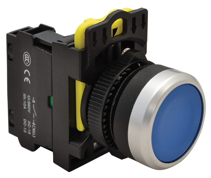 BUTON COMANDA  1ND 5A 230V IP65 ALBASTRU