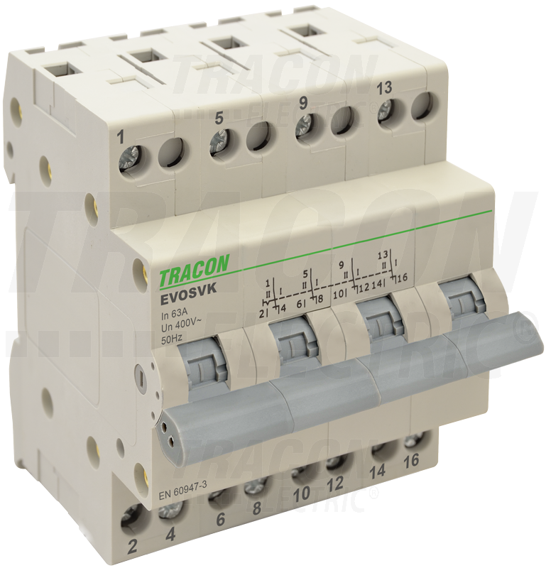 SELECTOR MODULAR 4P 63A IP20 230V