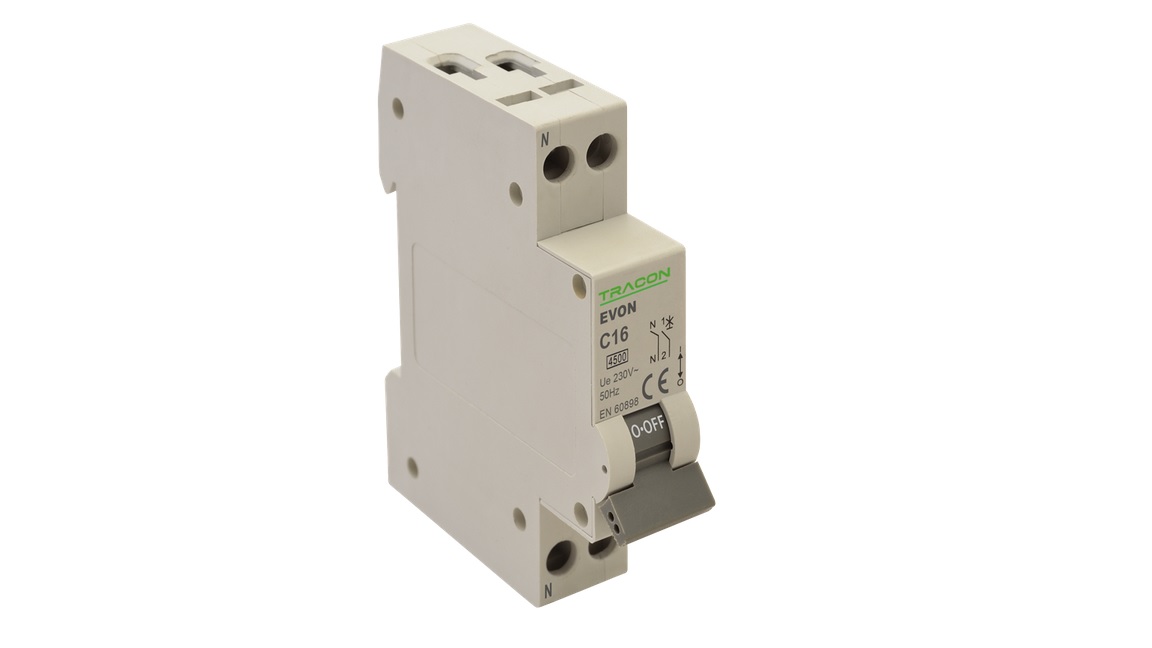DISJ. P+N B 10A 10kA EVON10B16