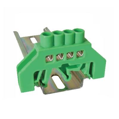 REGLETA CU SURUB 6 NPE 4P SINA VERDE NPE-B6-4