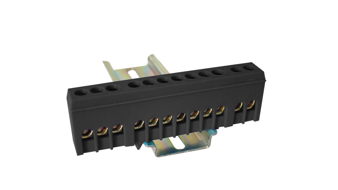 BARETA IZOL. N/PE INCHISA NEGRU 63A NPE-ZBK