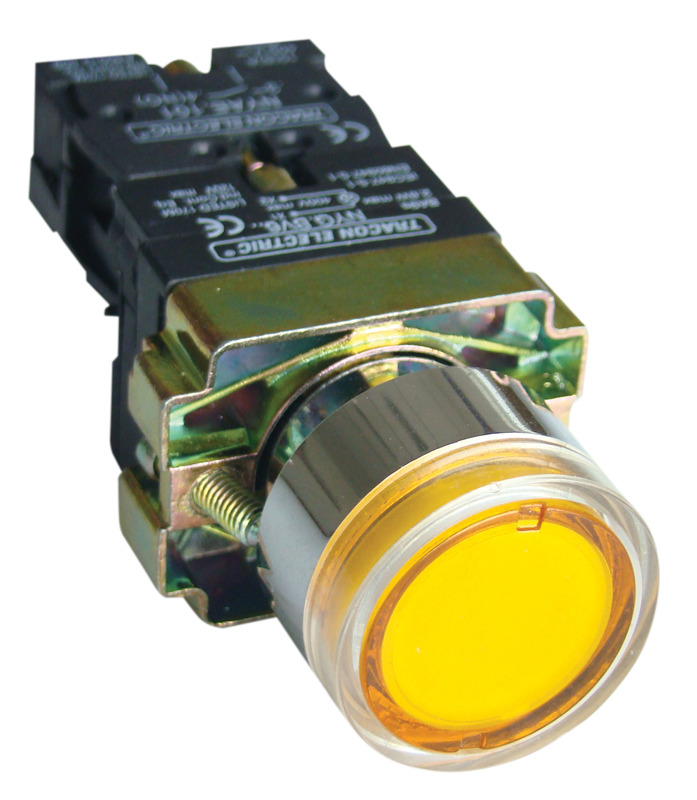 BUTON CU SEMNALIZ. LUMINOASA GALB. NYGBW33S