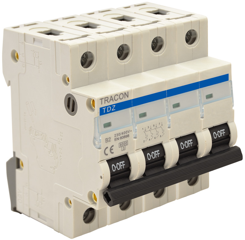 DISJ. 4P C 32A 6kA TDZ-4C-32