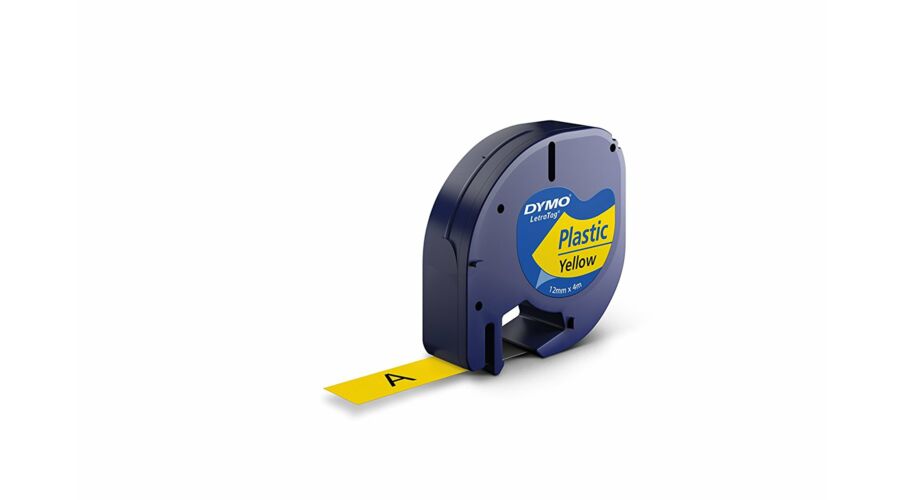 BANDA DYMO-LETRA 12X4 GALBEN PLASTIC 59423