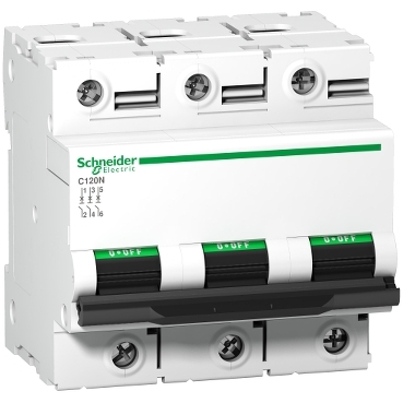 DISJUNCTOR ACTI9 3P 125A D 10kA A9N18389